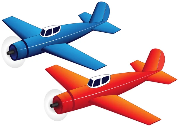 Aviones de juguete — Vector de stock