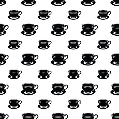 Dikişsiz desen siyah Kupası