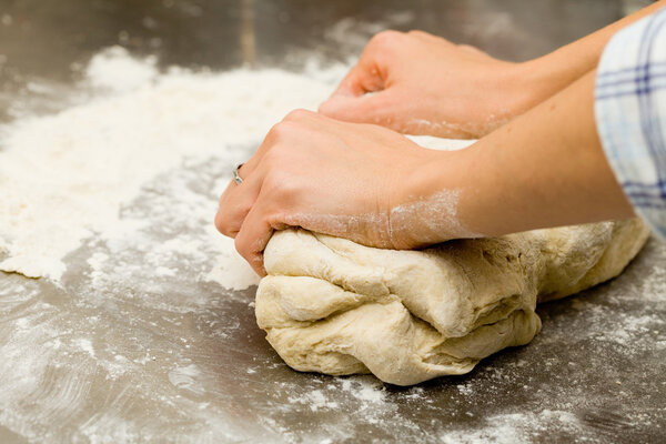 Russian pelmeni, pasta and meat, handmade