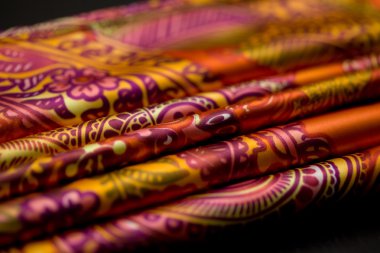 kırmızı, sarı, turuncu renkli ihale Tekstil, elegance malzeme et kalınlığı ile yivli