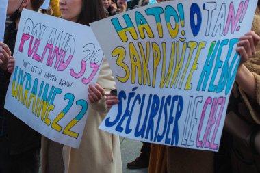 Strasbourg Ukrayna 'ya karşı, 26 Şubat 2022, Putin' e karşı, Kleber