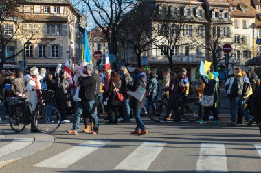 Strasbourg Ukrayna 'ya karşı, 26 Şubat 2022, Putin' e karşı, Kleber