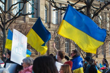 Strasbourg Ukrayna 'ya karşı, 26 Şubat 2022, Putin' e karşı, Kleber