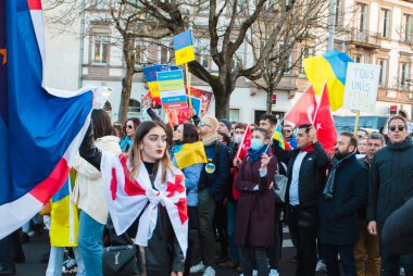 Rus Konsolosluğu, Gürcistan, Strasbourg Ukrayna 'daki savaşa karşı, 26 Şubat 2022, Putin' e karşı, Kleber