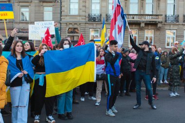 Rus Konsolosluğu, Ukrayna 'daki savaşa karşı Strasbourg, 26 Şubat 2022, Putin' e karşı, Kleber