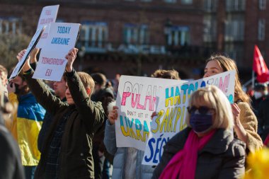 Strasbourg Ukrayna 'ya karşı, 26 Şubat 2022, Putin' e karşı, Kleber