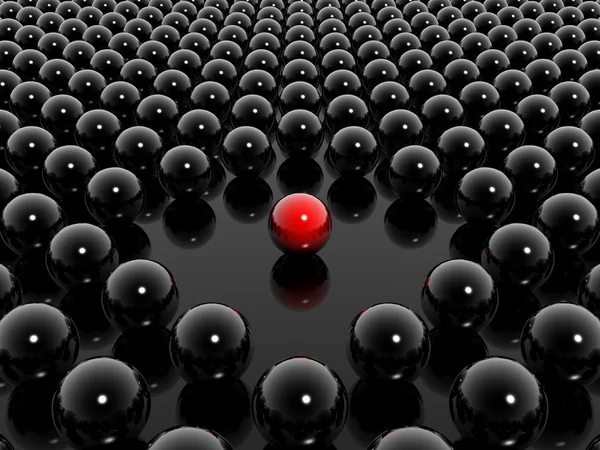 Different red ball — Stock Photo, Image
