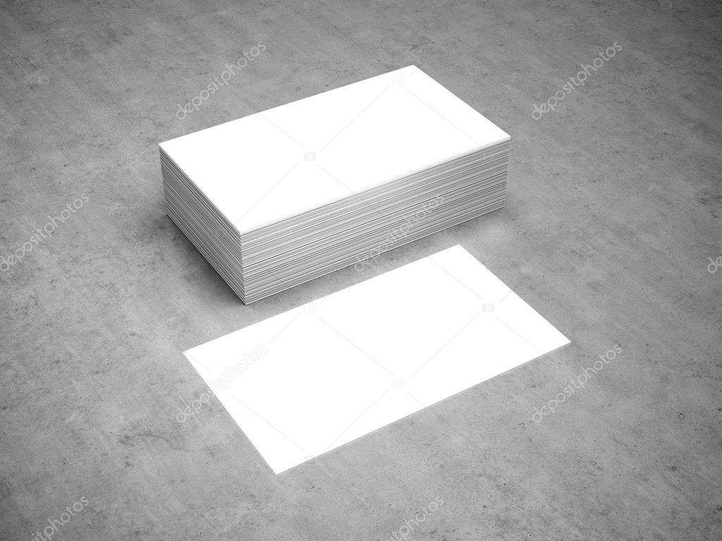 Business cards blank mockup - template
