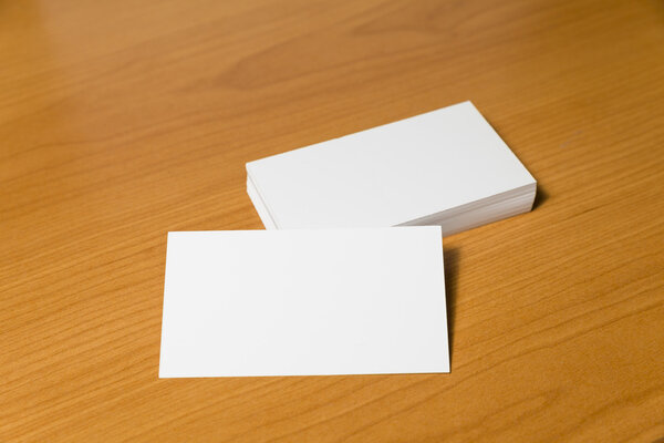 Business cards blank mockup