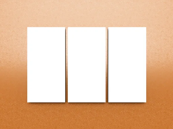 boş triptych mockup