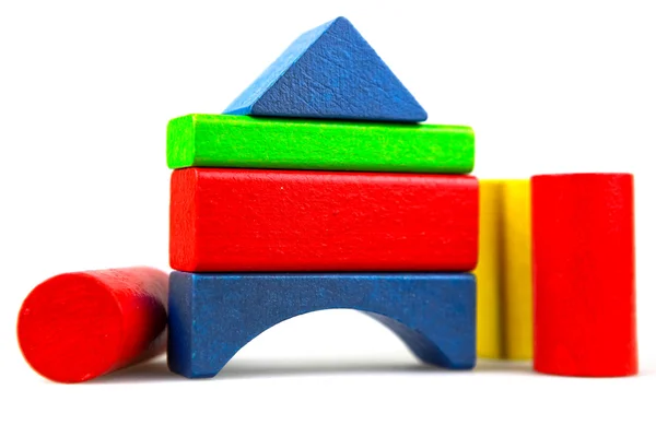 Wooden building blocks — Stock Photo, Image