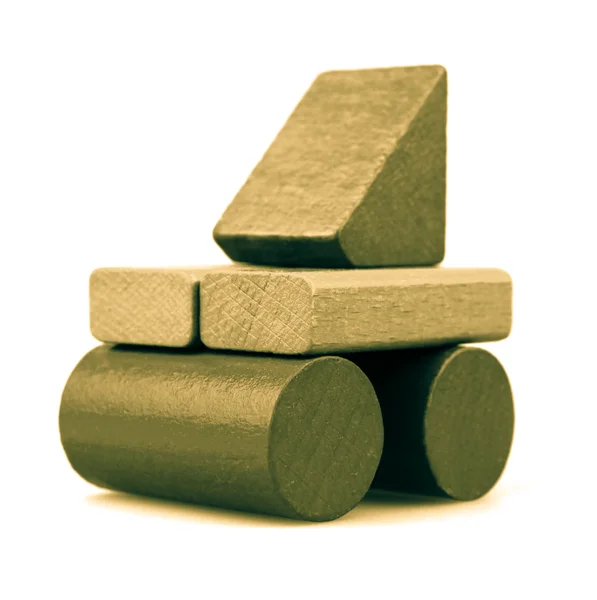 Wooden building blocks — Stock Photo, Image