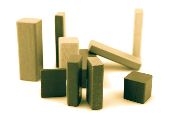 Wooden building blocks — Stock Photo, Image