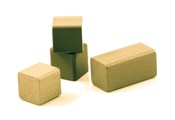 Wooden building blocks — Stock Photo, Image