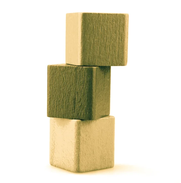木製のビルディング ブロック — ストック写真