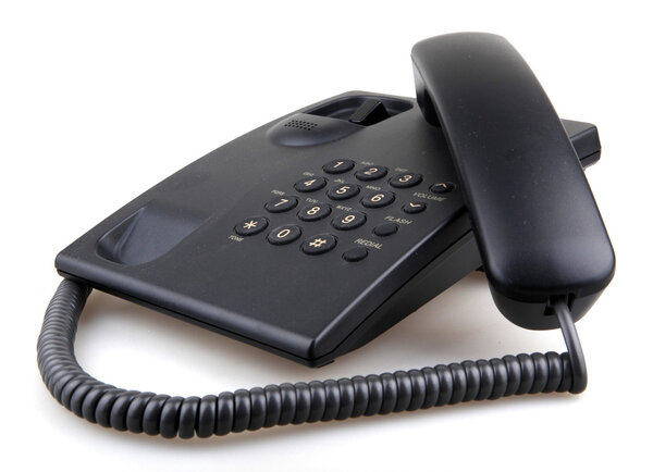 telephone isolated over white background