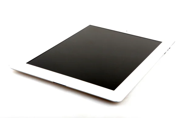 Tablet computer isolato su sfondo nero — Foto Stock