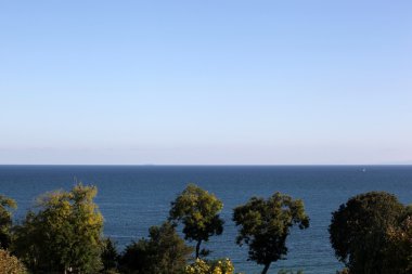 güneşli gökyüzü arka plan