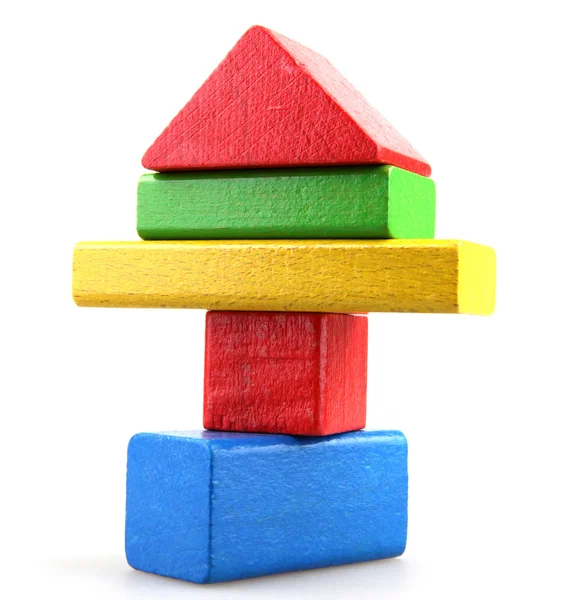 Column of building blocks — Stock Photo, Image