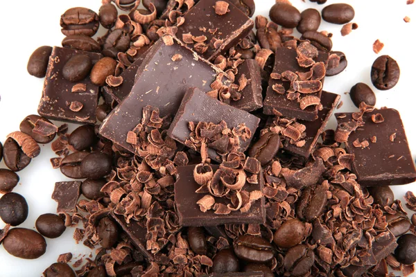 Cafea și ciocolată — Fotografie, imagine de stoc