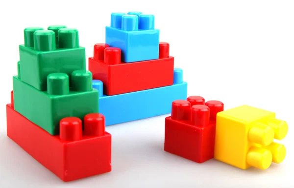 Plastic building blocks — Stock Photo, Image