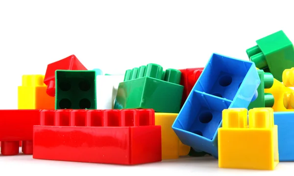 Blocs jouets en plastique — Photo