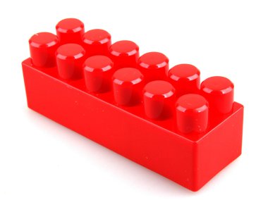 Plastik oyuncak blok. 3D