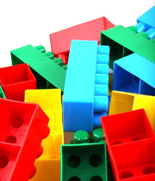 Plastic building blocks — Stock Photo, Image