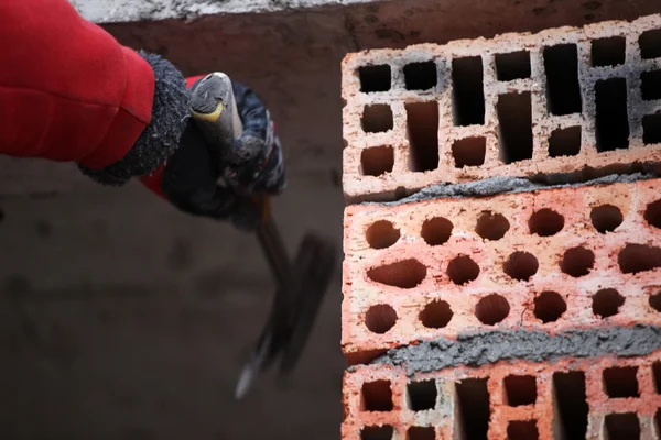 Construction mason worker bricklayer — Stock Photo, Image