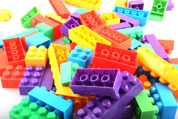 Plastic building blocks — Stock Photo, Image