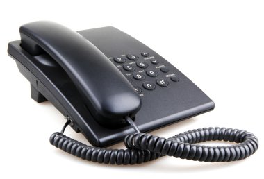 telefon üzerinde beyaz izole