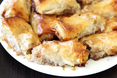 Ev yapımı balkabağı turtası.