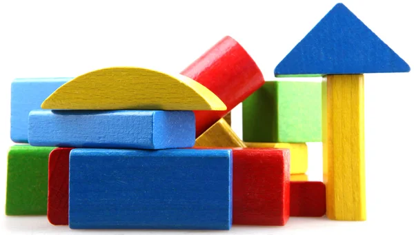 Wooden building blocks — Stock Photo, Image