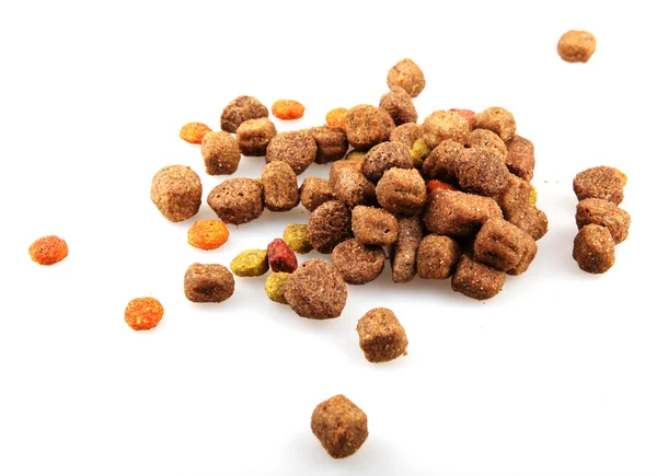 Alimento seco para perros aislado en blanco —  Fotos de Stock