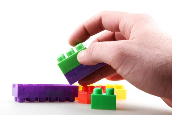 Plastic building blocks — Stock Photo, Image