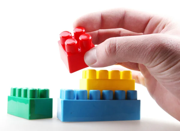 Plastic building blocks — Stock Photo, Image