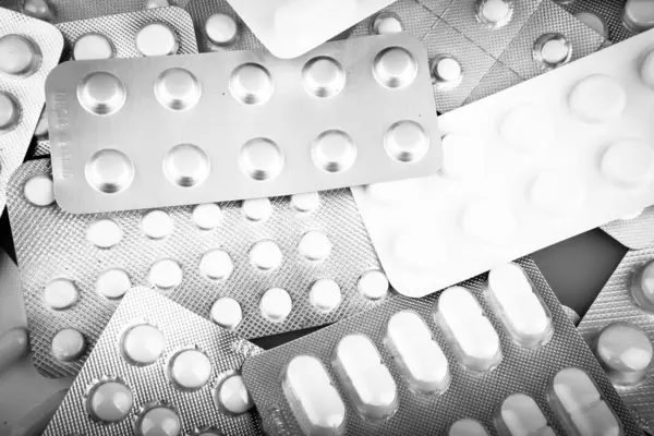 Pachete de pastile — Fotografie, imagine de stoc