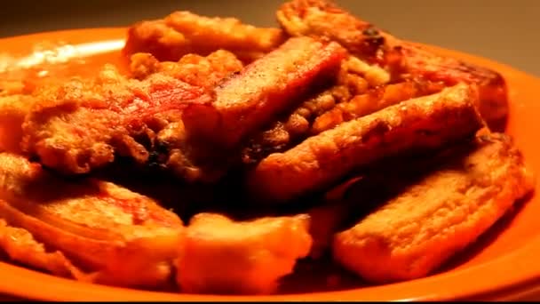 Rola din carne de crab — Videoclip de stoc