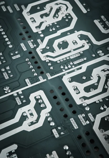 Placa de circuito do computador closeup — Fotografia de Stock