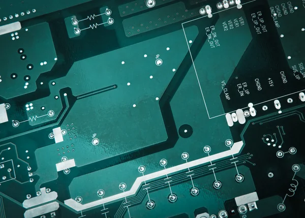 Circuit board from the computer close seup — стоковое фото