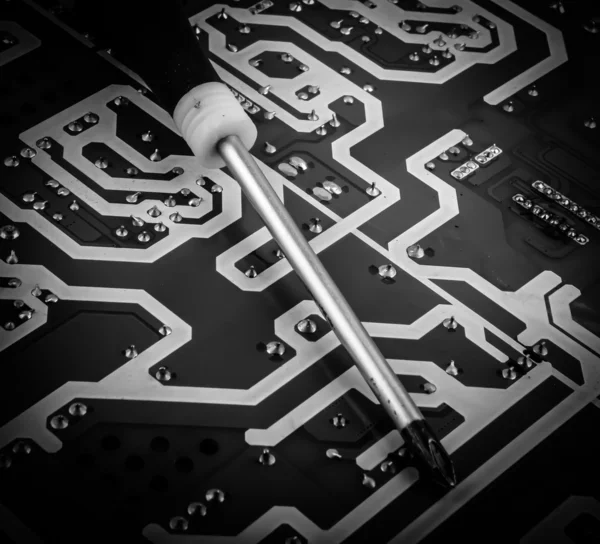 Close-up of electronic circuit board — Stock Photo, Image