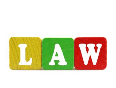 Ahşap yapı taşlarını izole metin