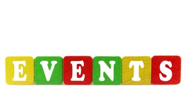 olaylar - Ahşap yapı taşlarını izole metin