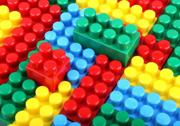 Цвет детских блоков в здании — стоковое фото