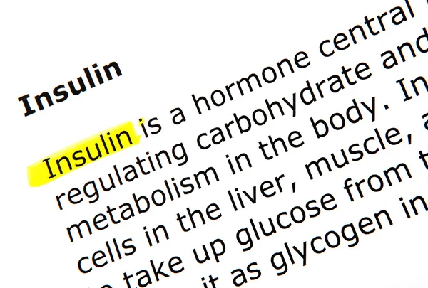 Insulin — Stock Photo, Image