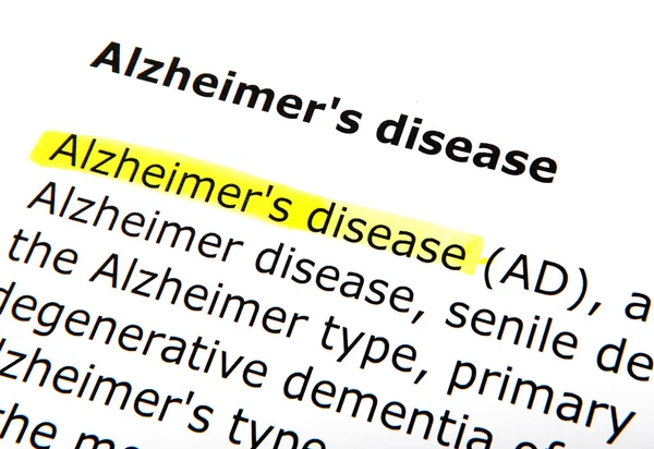 De ziekte van alzheimer — Stockfoto