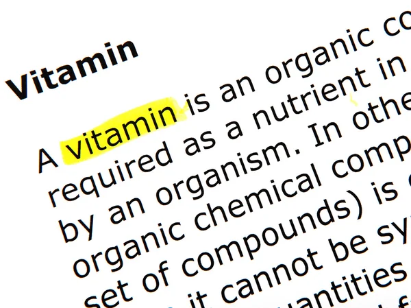 Vitamina — Foto de Stock