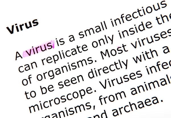Virus - färgbild — Stockfoto