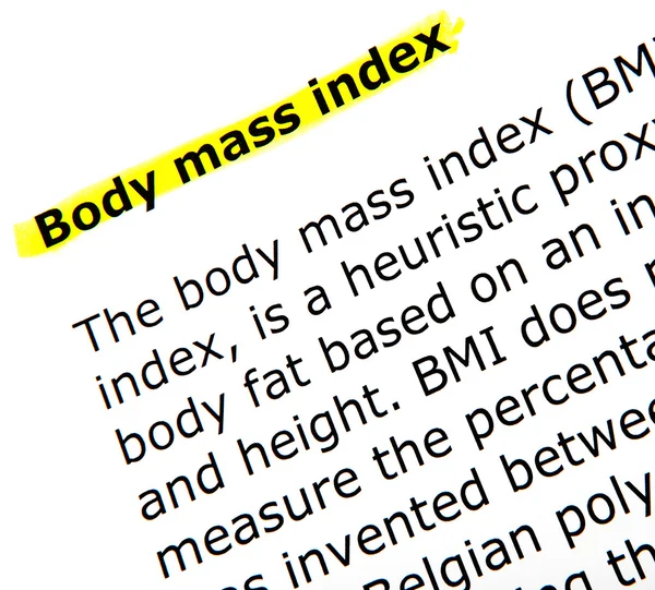 Body-Mass-Index — Stockfoto