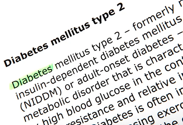 Diabetes mellitus — Stock Photo, Image